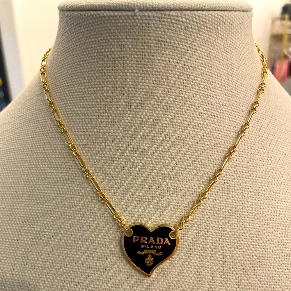 Prada Heart Necklace